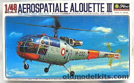 Fujimi 1/48 Aerospatiale Alouette III - Danish Navy, 5A46-600 plastic model kit